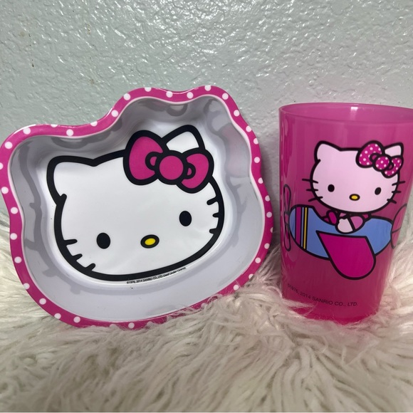 Hello kitty plate and cup bundle set - Picture 6 of 6